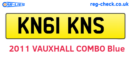 KN61KNS are the vehicle registration plates.