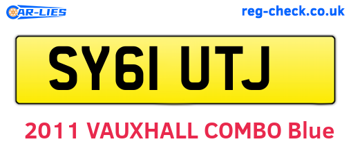 SY61UTJ are the vehicle registration plates.