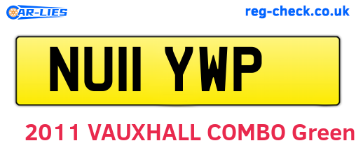 NU11YWP are the vehicle registration plates.