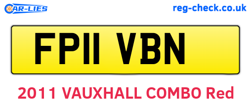FP11VBN are the vehicle registration plates.