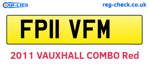 FP11VFM are the vehicle registration plates.