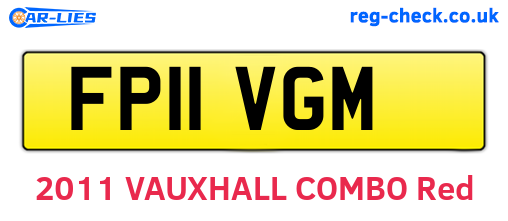 FP11VGM are the vehicle registration plates.