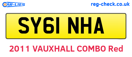 SY61NHA are the vehicle registration plates.
