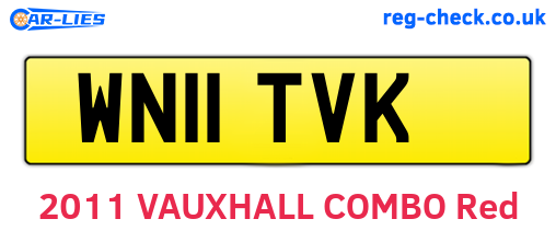 WN11TVK are the vehicle registration plates.