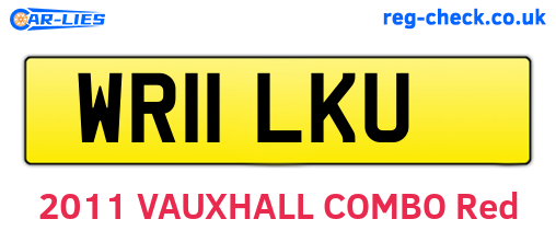WR11LKU are the vehicle registration plates.