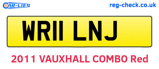 WR11LNJ are the vehicle registration plates.