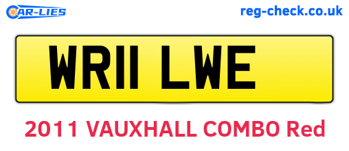 WR11LWE are the vehicle registration plates.