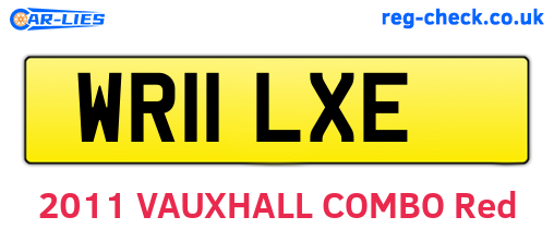 WR11LXE are the vehicle registration plates.
