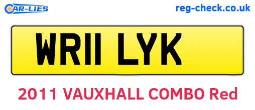 WR11LYK are the vehicle registration plates.