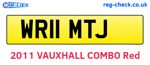 WR11MTJ are the vehicle registration plates.