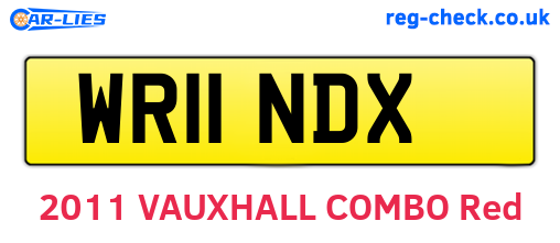 WR11NDX are the vehicle registration plates.