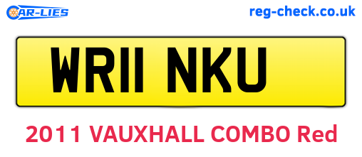 WR11NKU are the vehicle registration plates.