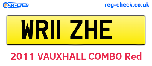 WR11ZHE are the vehicle registration plates.