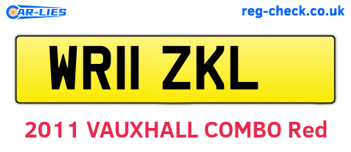 WR11ZKL are the vehicle registration plates.