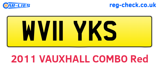 WV11YKS are the vehicle registration plates.