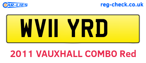 WV11YRD are the vehicle registration plates.