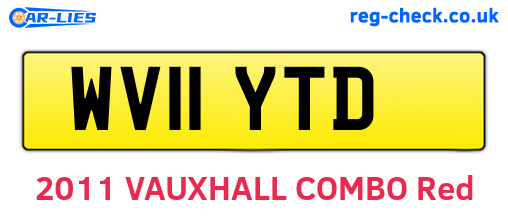WV11YTD are the vehicle registration plates.