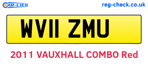 WV11ZMU are the vehicle registration plates.