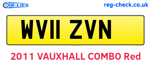 WV11ZVN are the vehicle registration plates.