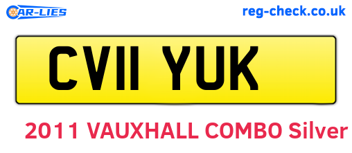 CV11YUK are the vehicle registration plates.