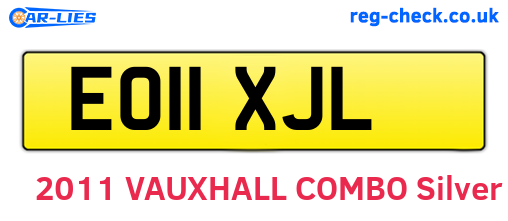 EO11XJL are the vehicle registration plates.