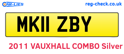 MK11ZBY are the vehicle registration plates.