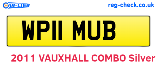 WP11MUB are the vehicle registration plates.