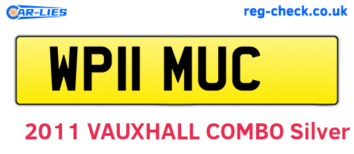 WP11MUC are the vehicle registration plates.
