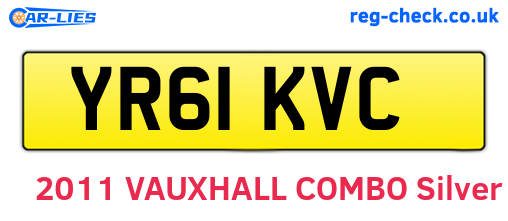 YR61KVC are the vehicle registration plates.