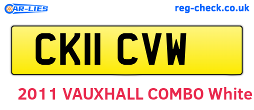 CK11CVW are the vehicle registration plates.