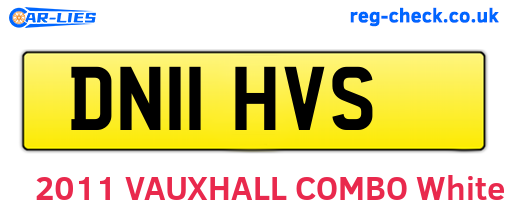DN11HVS are the vehicle registration plates.