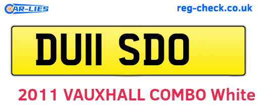 DU11SDO are the vehicle registration plates.
