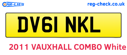 DV61NKL are the vehicle registration plates.