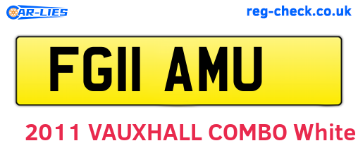 FG11AMU are the vehicle registration plates.