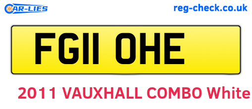 FG11OHE are the vehicle registration plates.