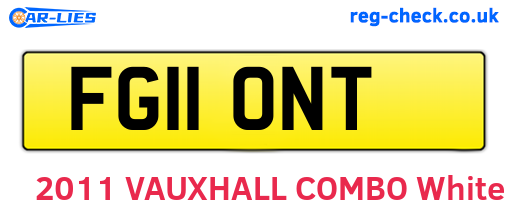 FG11ONT are the vehicle registration plates.