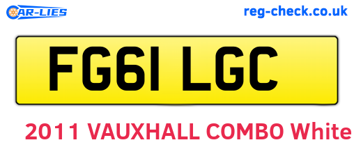 FG61LGC are the vehicle registration plates.