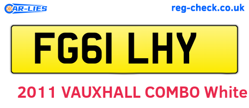 FG61LHY are the vehicle registration plates.