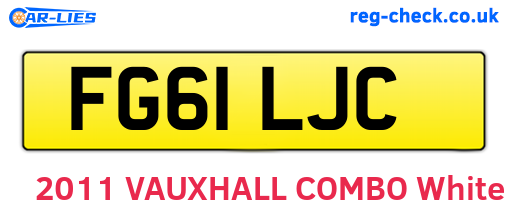 FG61LJC are the vehicle registration plates.