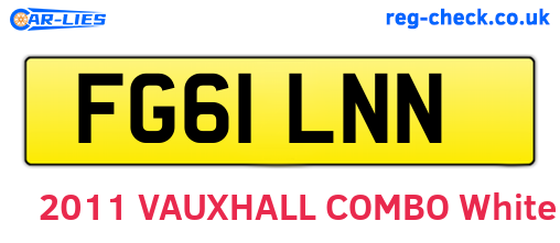 FG61LNN are the vehicle registration plates.
