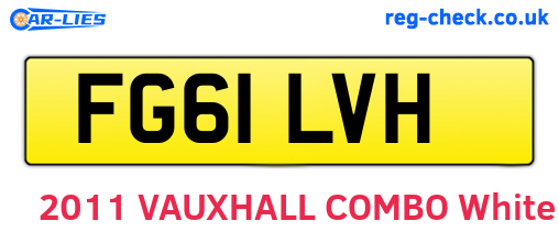 FG61LVH are the vehicle registration plates.