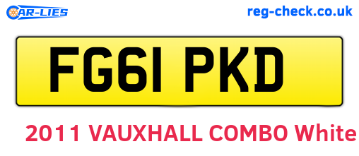 FG61PKD are the vehicle registration plates.