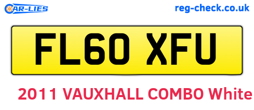 FL60XFU are the vehicle registration plates.