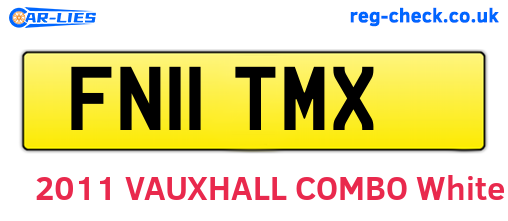 FN11TMX are the vehicle registration plates.