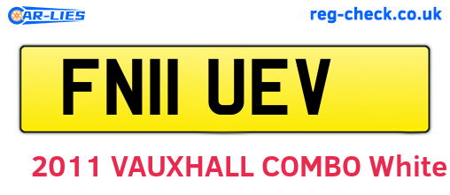 FN11UEV are the vehicle registration plates.