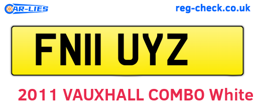 FN11UYZ are the vehicle registration plates.