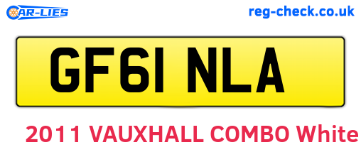 GF61NLA are the vehicle registration plates.