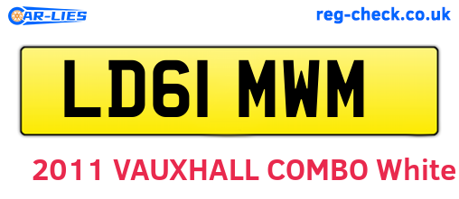 LD61MWM are the vehicle registration plates.