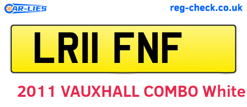 LR11FNF are the vehicle registration plates.