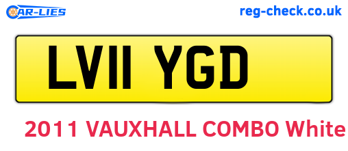 LV11YGD are the vehicle registration plates.